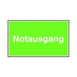 STRECKEN - Rettungsschild 250x150mm Notausgang