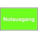 STRECKEN - Rettungsschild 250x150mm Notausgang