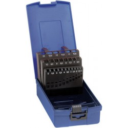Coffret en plastique, vide, Pour Ø de foret : 1,00-5,90 mm, Nombre de forets 50 pièce, Pas 0,1 mm