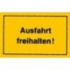 STRECKEN - Verbotsschild 250x150mm Ausfahrt freihalten