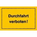 STRECKEN - Verbotsschild 250x150mm Durchfahrt verboten