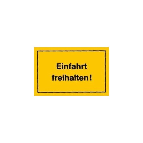 STRECKEN - Verbotsschild 250x150mm Einfahrt freihalten