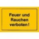 STRECKEN - Verbotsschild 250x150mm Feuer und Rauchen verbot