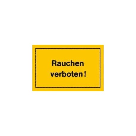 STRECKEN - Verbotsschild 250x150mm Rauchen verboten