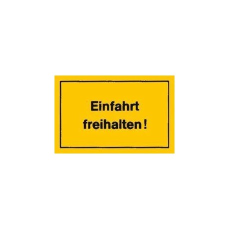STRECKEN - Verbotsschild 300x200mm Einfahrt Freihalten