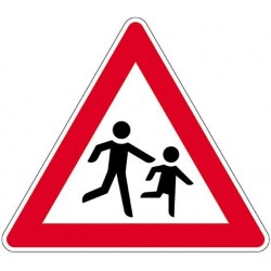 Panneau VKZ.136-10 triangle 900mm Enfant (droite)