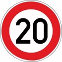 Panneau VKZ.274-20 Ronde 600mm 20 km/h