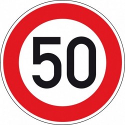 Panneau VKZ.274-50 Ronde 600mm 50 km/h