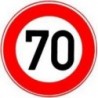 Panneau VKZ.274-70 Ronde 600mm 70 km/h