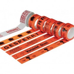 STRECKEN - Warn-Klebeband 50mmx66m-Vorsicht Glas- (Par 6)