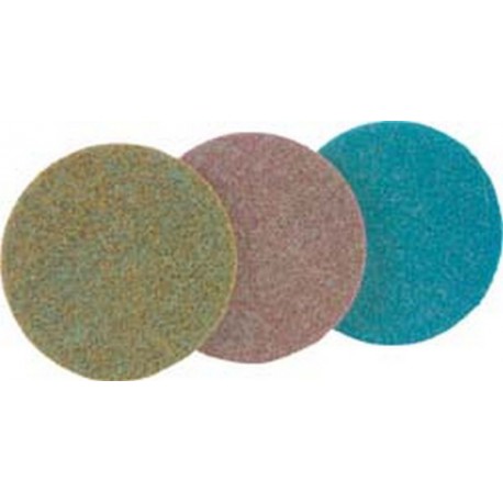 Disque auto-agrippant, Ø de 115 mm avec centrage, corindon, Degré de finesse : très fin, Couleur bleu