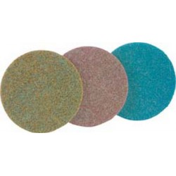 Disque auto-agrippant, Ø de 125 mm avec centrage, corindon, Degré de finesse : moyen, Couleur rouge