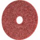 Disque auto-agrippant, Ø de 115 mm avec centrage, grain céramique, Degré de finesse : moyen, Couleur rouge