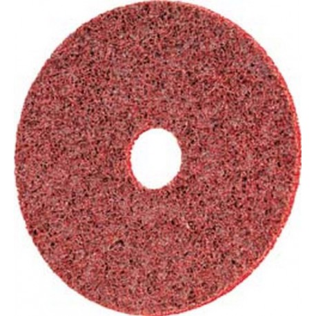 Disque auto-agrippant, Ø de 115 mm avec centrage, grain céramique, Degré de finesse : moyen, Couleur rouge