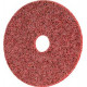 Disque auto-agrippant, Ø de 125 mm avec centrage, grain céramique, Degré de finesse : moyen, Couleur rouge