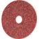 Disque auto-agrippant, Ø de 125 mm avec centrage, grain céramique, Degré de finesse : moyen, Couleur rouge