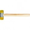 Marteau plastique jaune 22mm Taille1 FORTIS