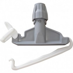 Porte-serpillères à franges en plastique gris