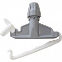 Porte-serpillères à franges en plastique gris