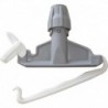 Porte-serpillères à franges en plastique gris