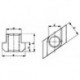Ecrou T "Rhombus" M12X14mm AMF