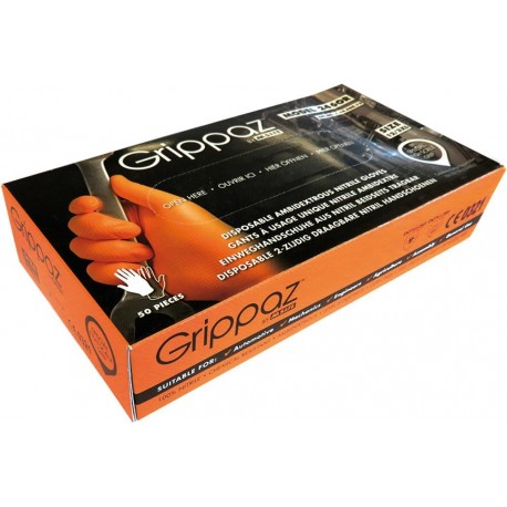 Gants de protection Grippaz,Taille L, noir(Box a 50 Pièces )