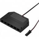 Distributeur LED 6 voies 12V L 2000mm, noir