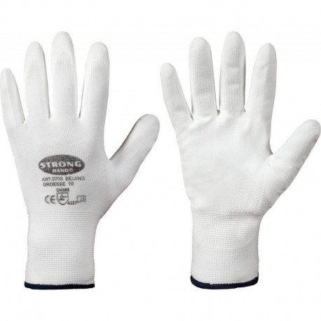 Gant de protection, Nylon, Taille10, Blanc (Par 12)
