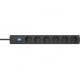 Multiprises Overs 6-f. avec interrupteur anth1,4m