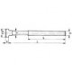 Boulon forgé en T DIN787 M12x14x200mm complet AMF 1 PCS