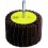 Roue à lamelles de 100 x 50 mm, en non-tissé sur tige, Degré de finesse : grossier, Modèle Corindon