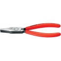 Pince à becs plats noire atramentisée gainées en plastique 180 mm