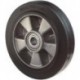 Roue plastique jante en aluminium B80.125