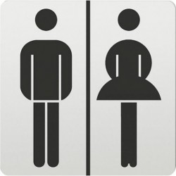 Panneau Signes d'informatio Toilette 0 36 4059,Alu F1