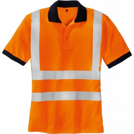 Polo Haute visibilité-SYLT, orange fluo, Taille S