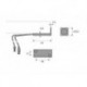 Nouvel angle de gradateur LED 12VDC max. 36W, Alu Op., 1.8m
