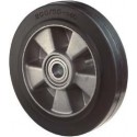 Roue plastique jante en aluminium B80.180