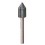 Porte-capuchon abrasif, forme G, Ø x hauteur : 7 x 13 mm, Ø de tige 3 mm, Vitesse maxi. 65000 tr/mn