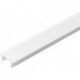 Profil encastré en aluminium F opal L 3000 mm, Profil