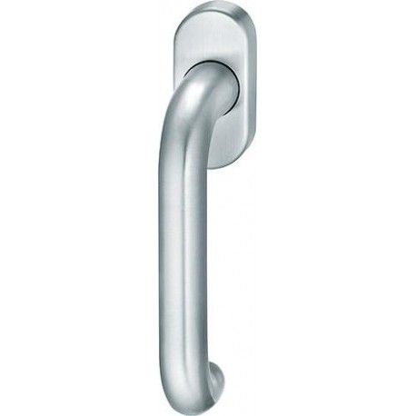 Poignée fenêtre,oval,Alu F1 34 1146, Broche 24-38mm