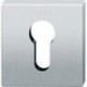 Rosette poignée de porte PZ, 0 12 1704,eckig,F69 matt