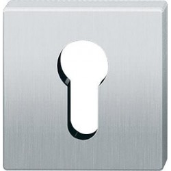 Rosette poignée de porte PZ, 0 12 1704,eckig,F69 matt
