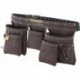 Ceinture double porte-outils en Cuir, Noir STST1-80113 Cuir Stanley