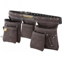 Ceinture double porte-outils en Cuir, Noir STST1-80113 Cuir Stanley