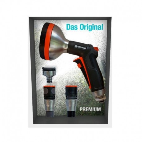 Douche, noir/argent/orange, 33 x 25 x 10 cm