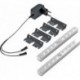 Lumière 2er Set ww Alu Optik, LED-Verl.,EVG