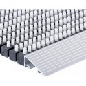Tapis d'entrée en aluminium 22mm 800x500mm gris