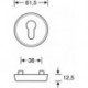 Rosace PZ + 1735 7395 acier inoxydable