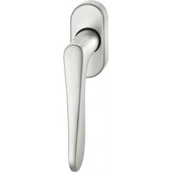 Poignée fenêtre,oval,Acier inoxydable34 1144, Broche 24-38mm