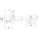 Porte-outil VDI, forme E1 WN 40x10mm FORTIS